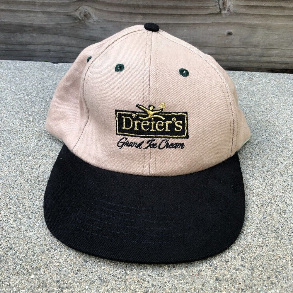 ATT HEADWEAR DREIER'S GRAND ICE CREAM Hat Men's Khaki Adjustable Cap​​​​​​